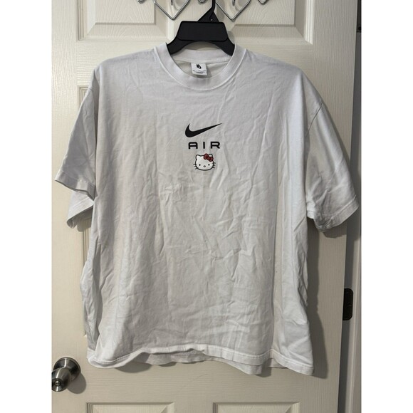 Nike AIR x Hello Kitty Double Sided White Shirt Men’s XXL Sanrio Rare - Picture 1 of 5